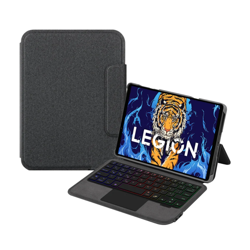 Lenovo Tab Legion Y700 8.8" inch 2022/2023/2025 (1st/2nd/3rd/4th) - Black Magnetic Flip Bluetooth Integrated Keyboard Case With Backlight and TouchPad