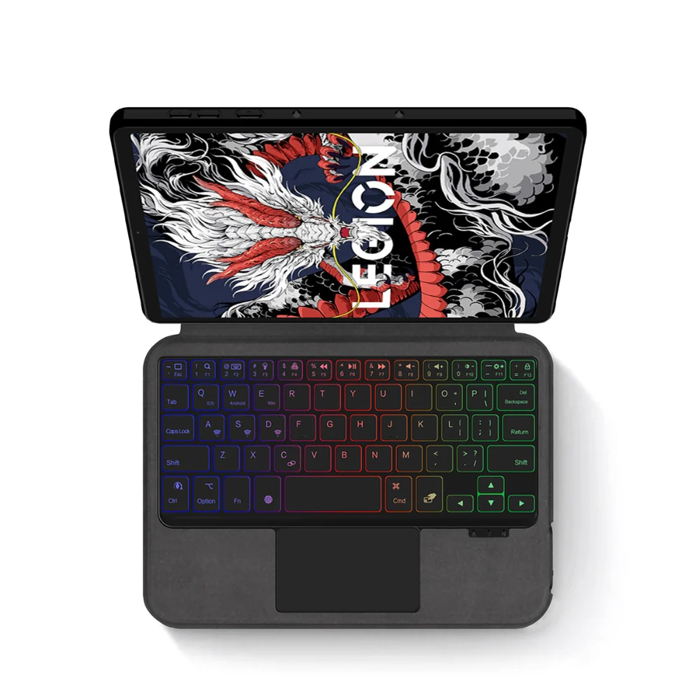 Lenovo Tab Legion Y700 8.8" inch 2022/2023/2025 (1st/2nd/3rd/4th) - Black Magnetic Flip Bluetooth Integrated Keyboard Case With Backlight and TouchPad - Image 7