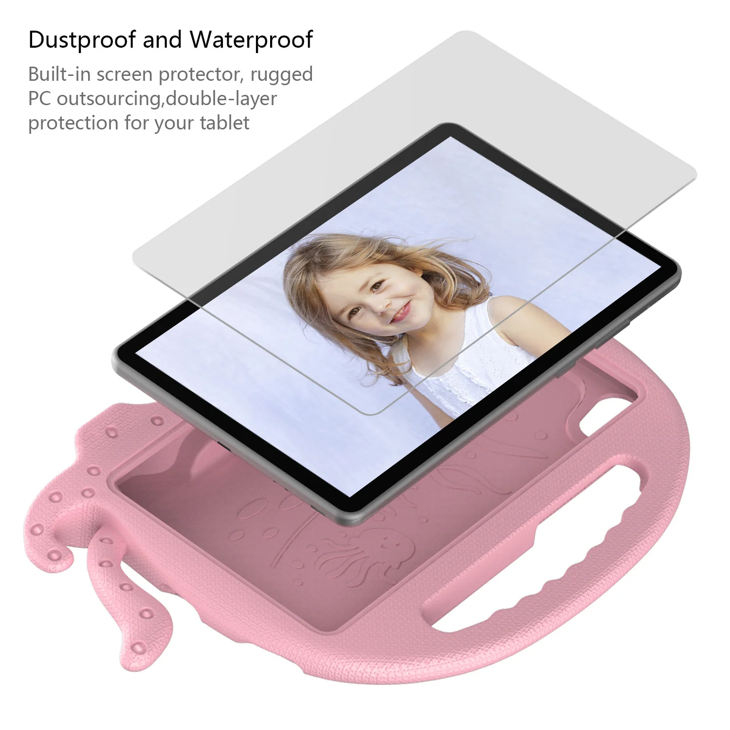 Lenovo Tab M10 10.6" inch 2023 (TB-360FU) - Hand-carry Children Cartoon Octopus Shockproof Heavy Duty Series Case - Image 11