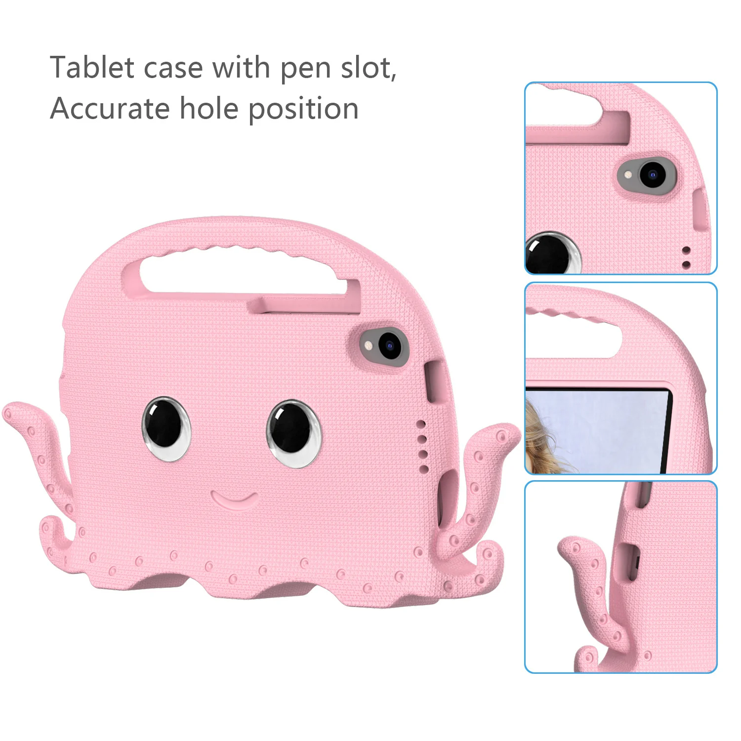 Lenovo Tab M10 10.6" inch 2023 (TB-360FU) - Hand-carry Children Cartoon Octopus Shockproof Heavy Duty Series Case - Image 12