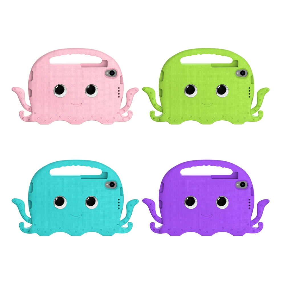 Lenovo Tab M10 10.6" inch 2023 (TB-360FU) - Hand-carry Children Cartoon Octopus Shockproof Heavy Duty Series Case - Image 2