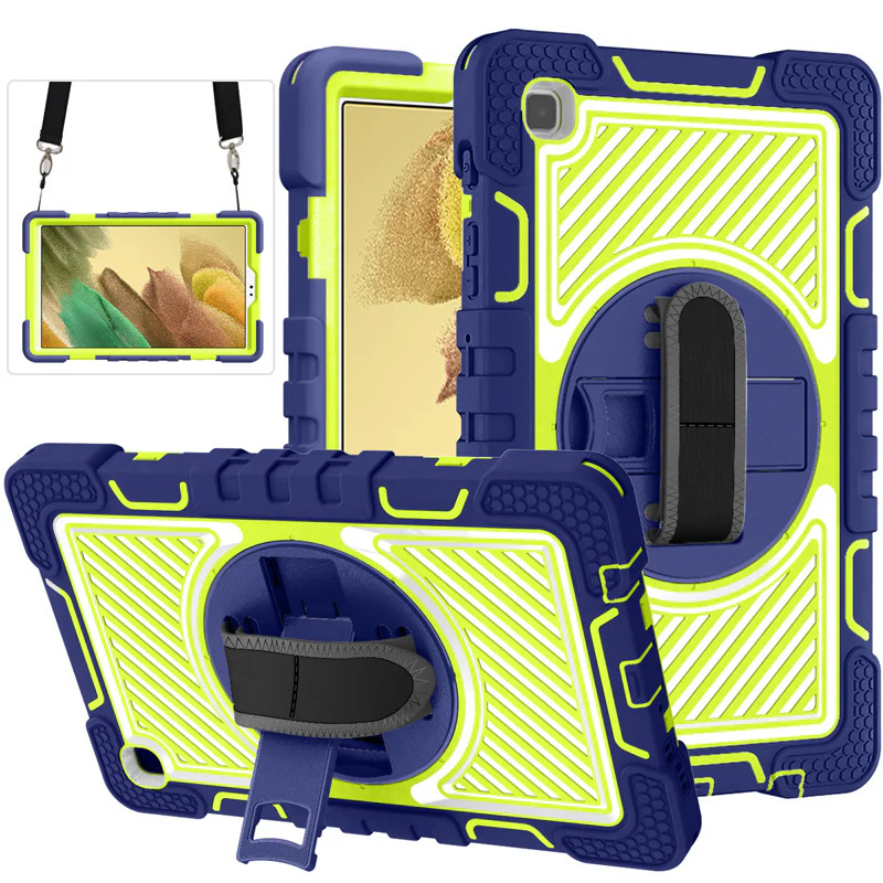 Lenovo Tab M10 HD Gen 2 10.1" inch 2020 (TB-X306X/TB-X306F) - Silicone Drop Proof Heavy Duty Series Case With 360-Degree Rotating Stand - Image 2