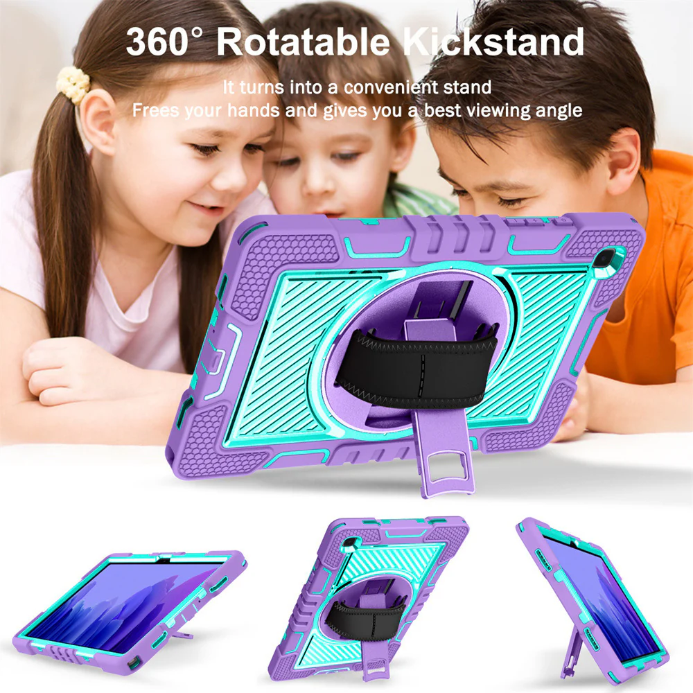 Lenovo Tab M10 HD Gen 2 10.1" inch 2020 (TB-X306X/TB-X306F) - Silicone Drop Proof Heavy Duty Series Case With 360-Degree Rotating Stand - Image 9