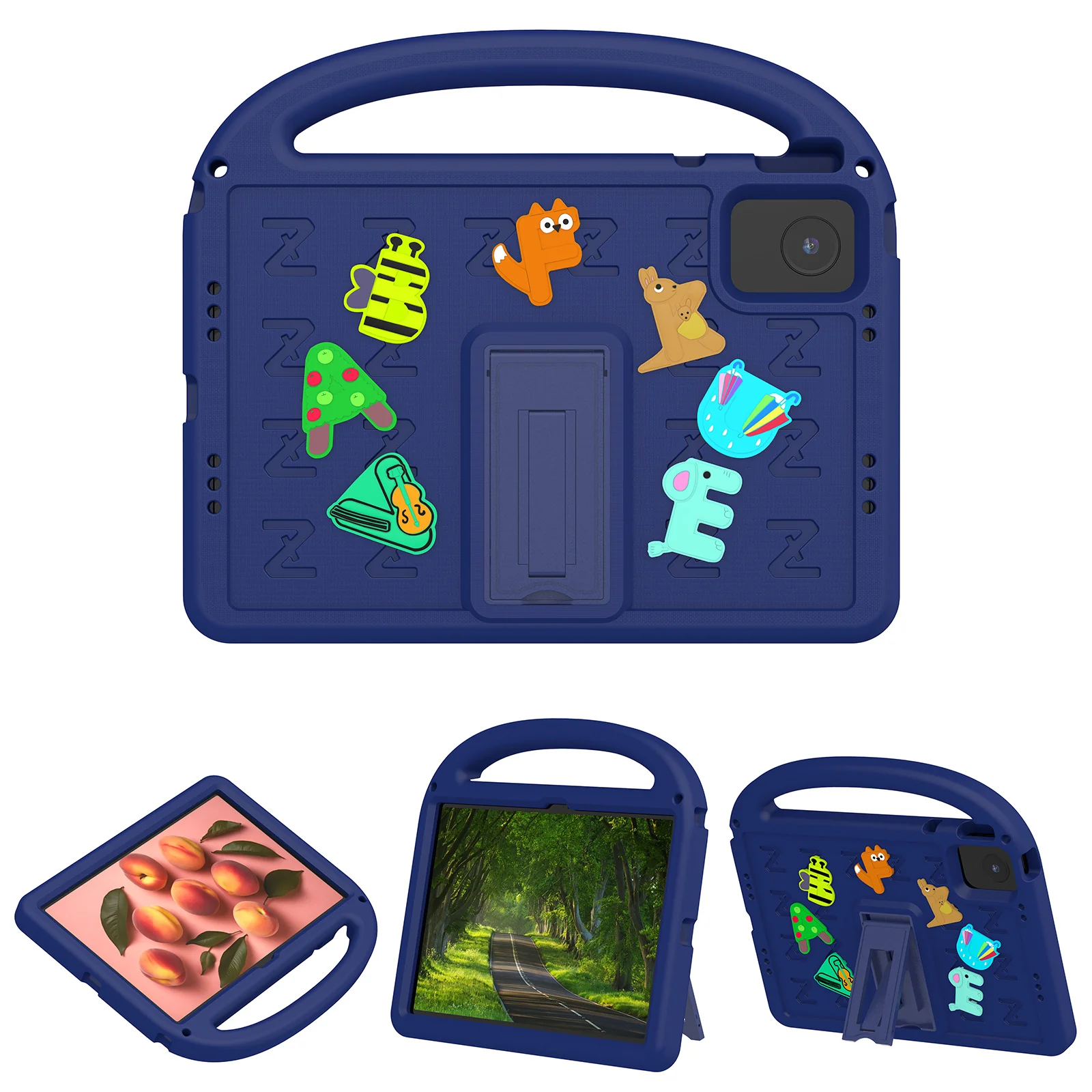 Lenovo Tab M11 11.0" 2024 (TB-330XU/330FU) - Children's Cartoon Alphabet Style EVA Stand Heavy Duty Series Case - Image 10
