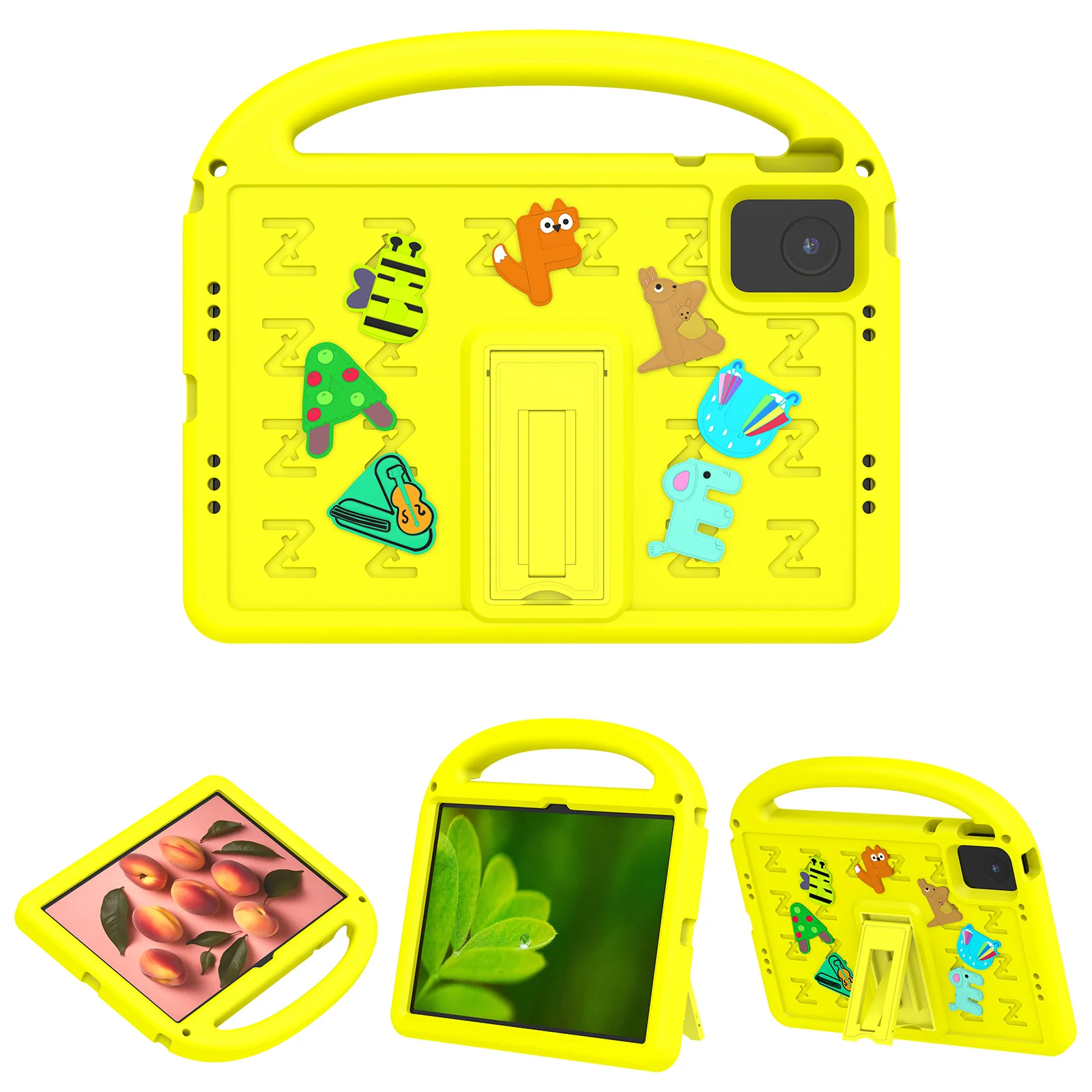 Lenovo Tab M11 11.0" 2024 (TB-330XU/330FU) - Children's Cartoon Alphabet Style EVA Stand Heavy Duty Series Case - Image 11