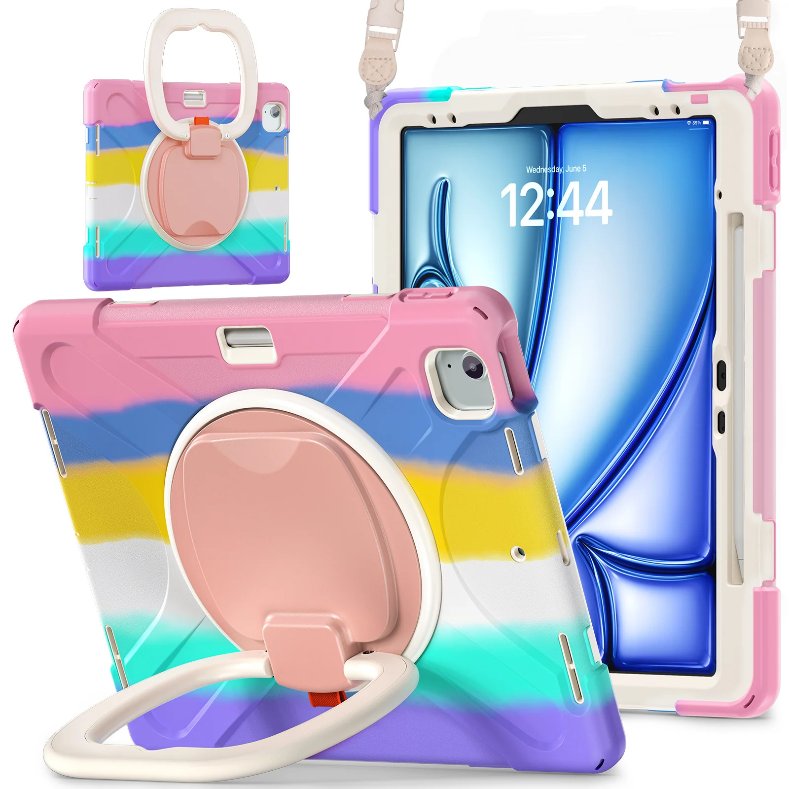Lenovo Tab M11 11.0" 2024 (TB-330XU/330FU) - Multifunctional Shockproof Heavy Duty Series Case With Shoulder Strap
