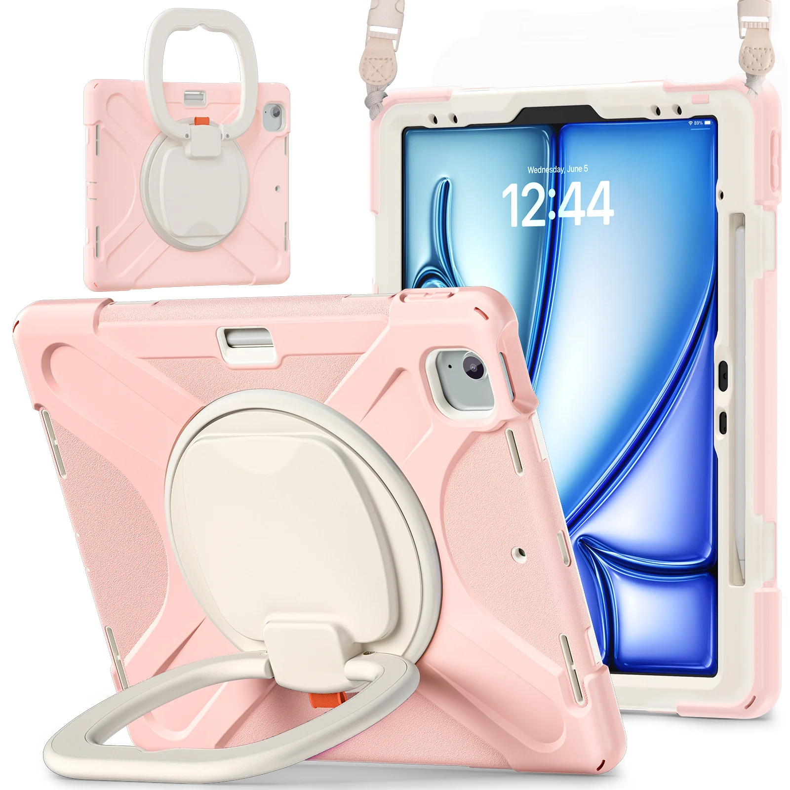Lenovo Tab M11 11.0" 2024 (TB-330XU/330FU) - Multifunctional Shockproof Heavy Duty Series Case With Shoulder Strap - Image 4