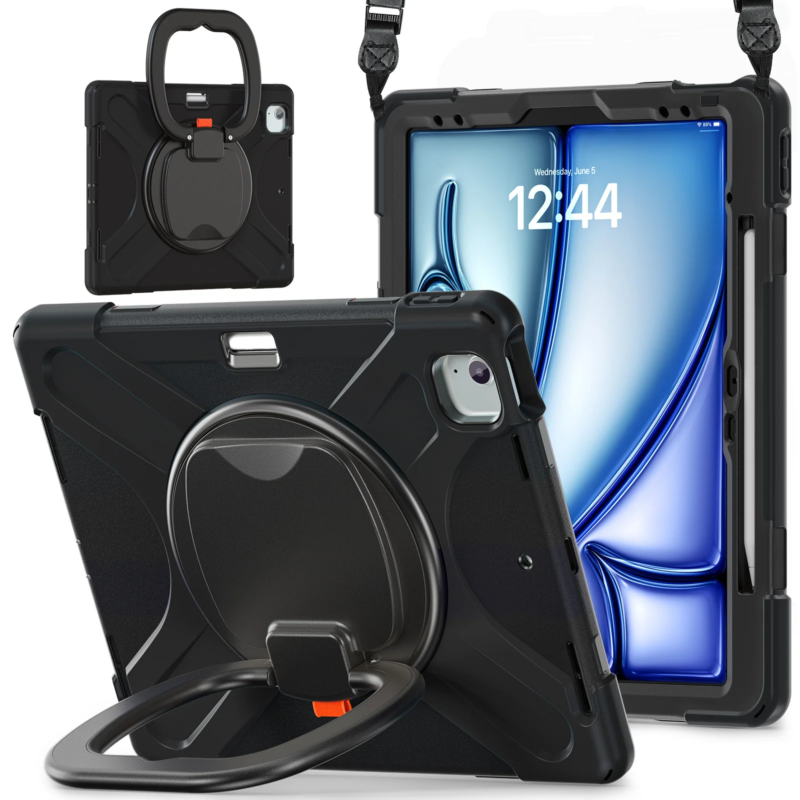 Lenovo Tab M11 11.0" 2024 (TB-330XU/330FU) - Multifunctional Shockproof Heavy Duty Series Case With Shoulder Strap - Image 5