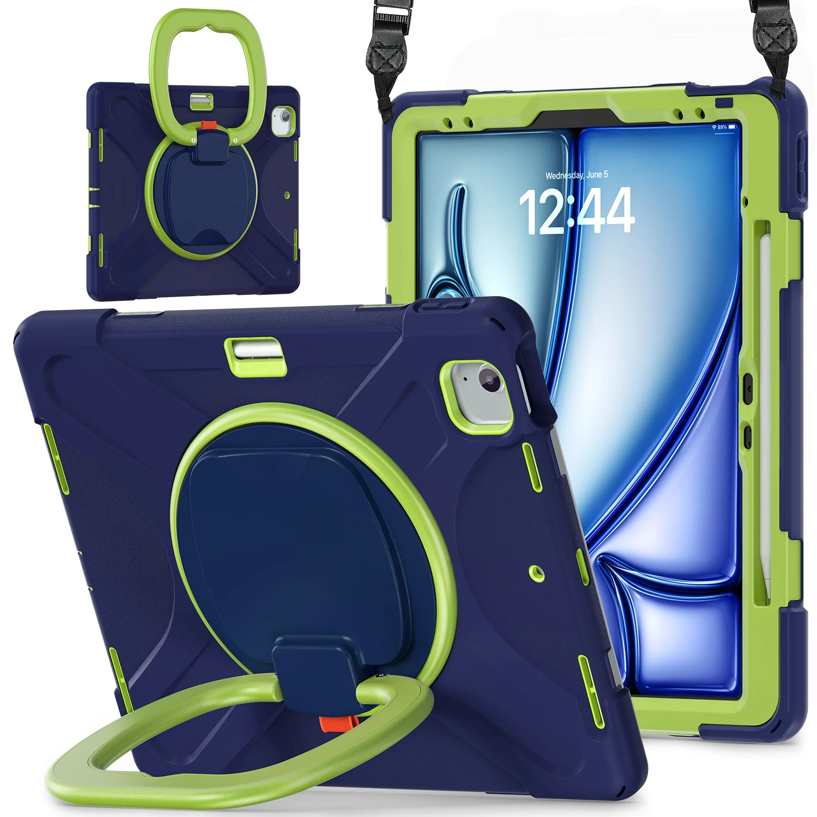 Lenovo Tab M11 11.0" 2024 (TB-330XU/330FU) - Multifunctional Shockproof Heavy Duty Series Case With Shoulder Strap - Image 7