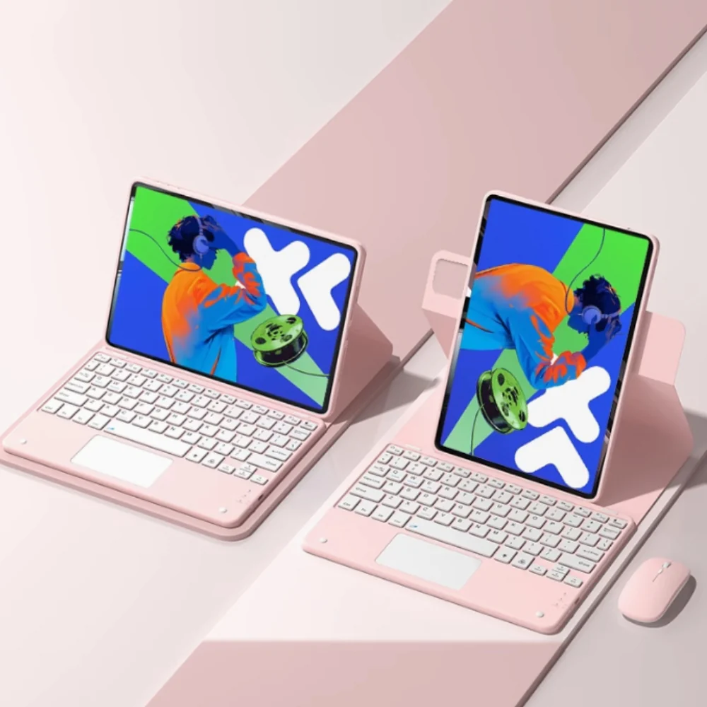 Lenovo Idea Tab Pro 12.7" 2025 (TB373FU/TB375FC) - 360-Degree Rotating Keyboard Case With Backlight and Mouse - Image 5