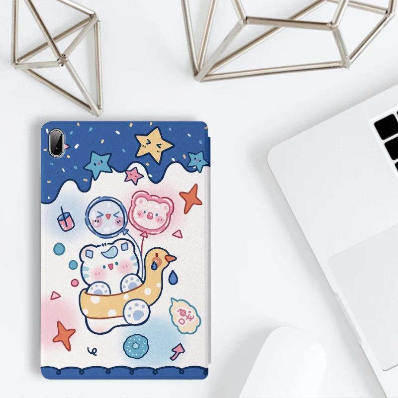 Lenovo Tab M10 Plus (3rd Gen) 10.6" 2022 (TB125FU) - Cartoon Animals Flip Leather Stand Case - Image 9