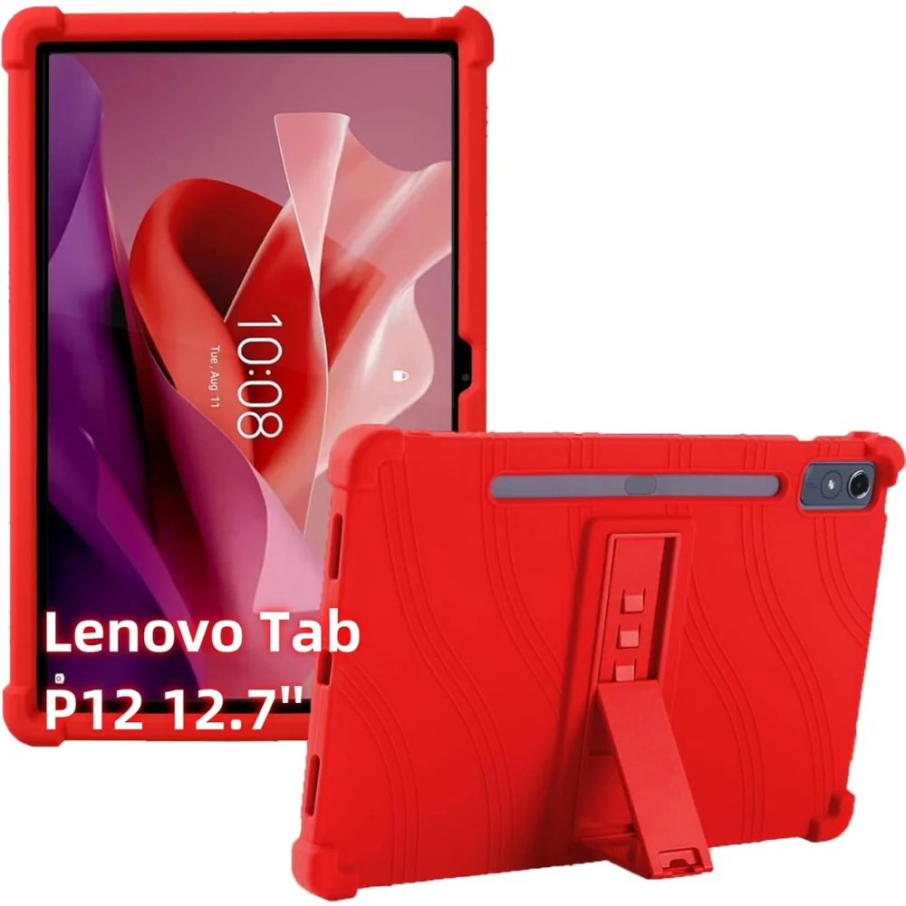 Lenovo Tab P12 12.7" 2023 (TB-371FC) - Soft Silicone Stand Heavy Duty Series Case