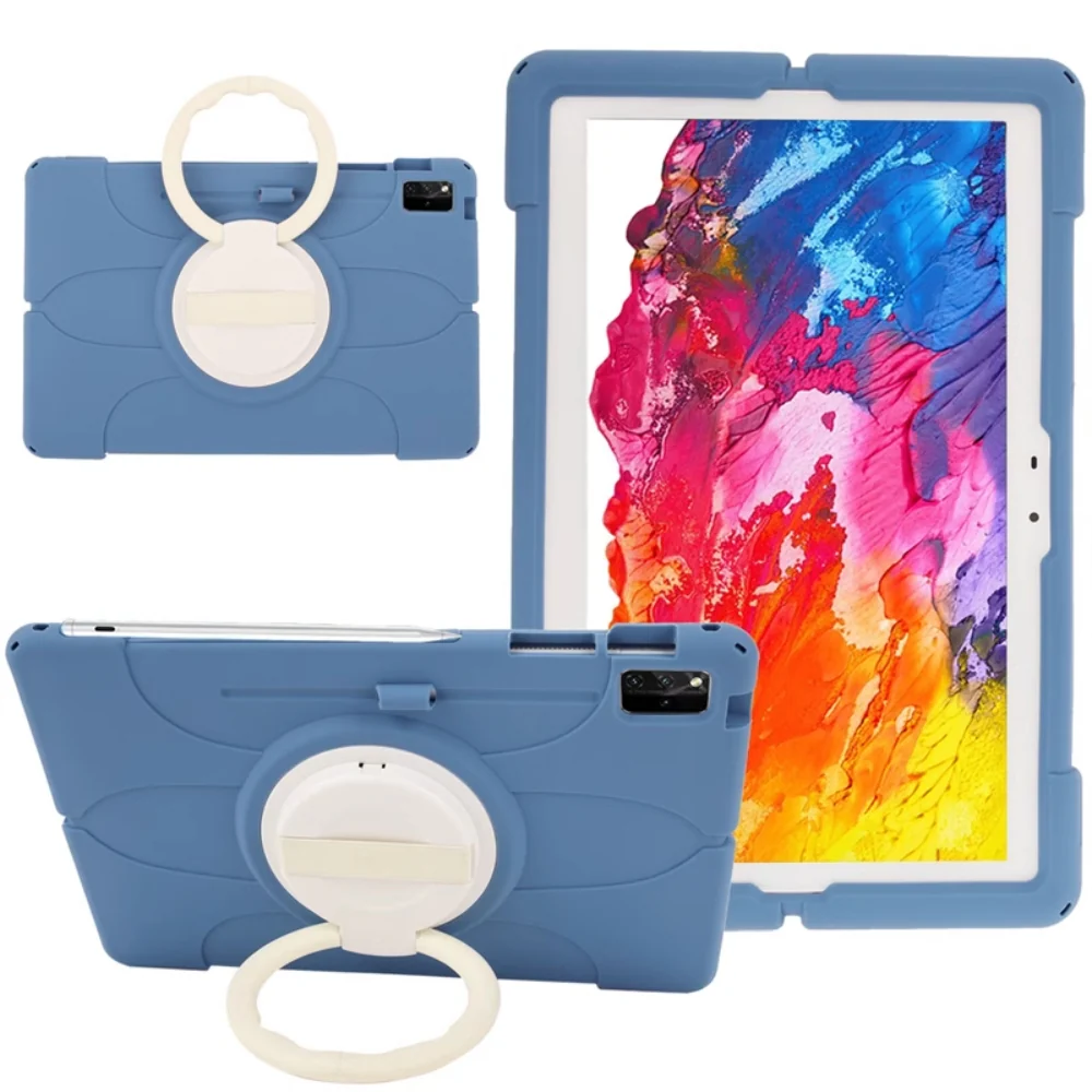 Lenovo Tab P12 12.7" 2023 (TB370/TB371) - 360° Rotating Wristband Stand Shockproof Heavy-Duty Case With Shoulder Strap - Image 3