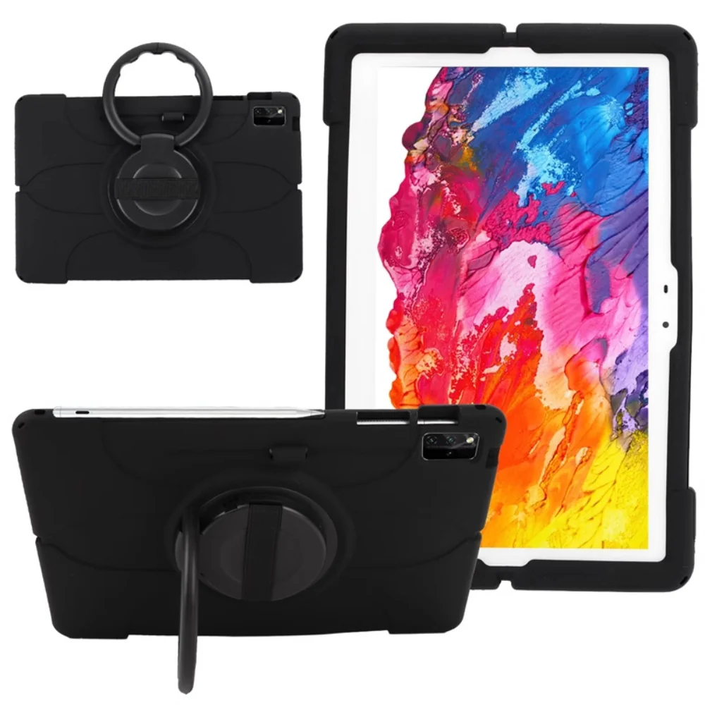 Lenovo Tab P12 12.7" 2023 (TB370/TB371) - 360° Rotating Wristband Stand Shockproof Heavy-Duty Case With Shoulder Strap - Image 7