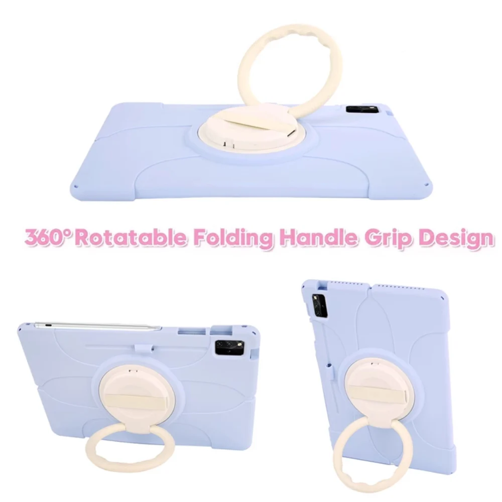 Lenovo Tab P12 12.7" 2023 (TB370/TB371) - 360° Rotating Wristband Stand Shockproof Heavy-Duty Case With Shoulder Strap - Image 8