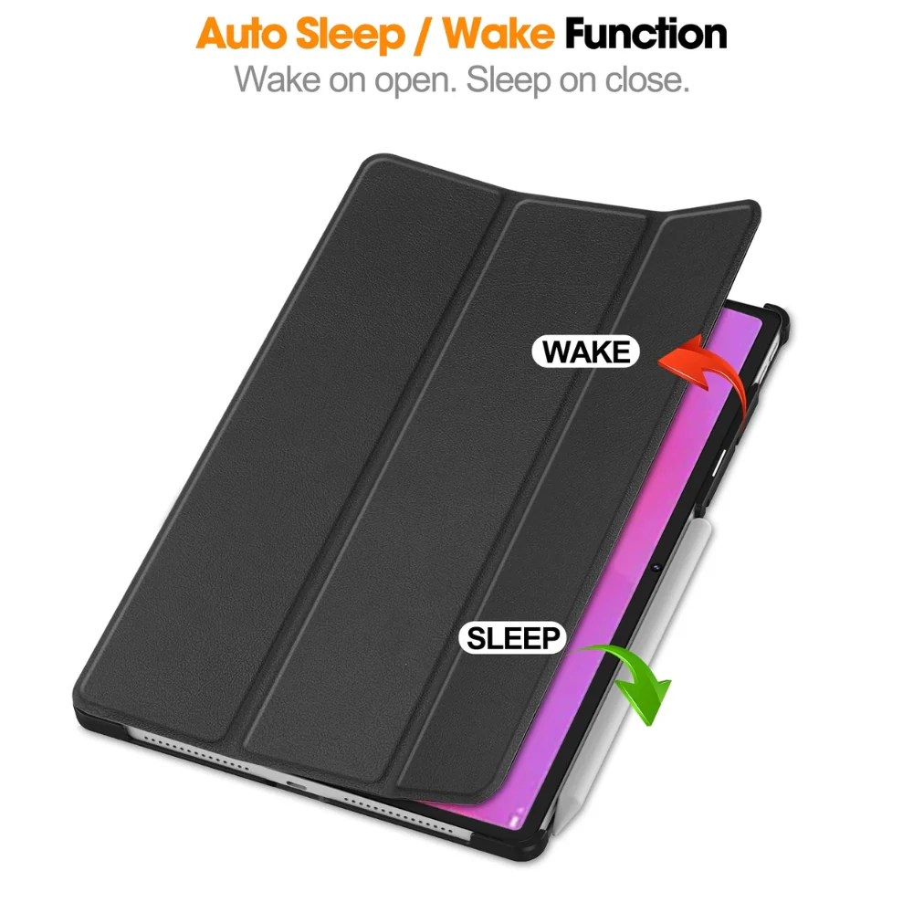 Lenovo Yoga Tab Plus 12.7" 2025 (TB520FU/XU) - Intelligent Sleep Shockproof Stand Case - Image 4