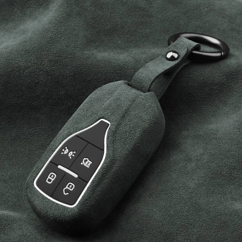 Luxury Suede Car Key Fob Case Cover for Maserati Levante, MC20, Ghibli, Quattroporte 2014-2022 – Skin-Friendly, Durable & Stain-Resistant - Image 5
