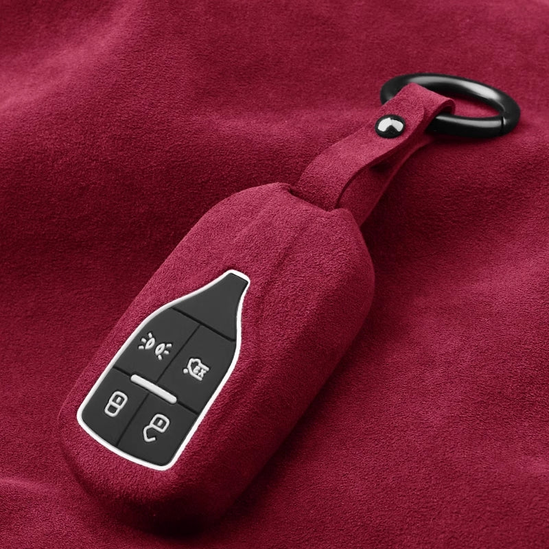Luxury Suede Car Key Fob Case Cover for Maserati Levante, MC20, Ghibli, Quattroporte 2014-2022 – Skin-Friendly, Durable & Stain-Resistant - Image 6