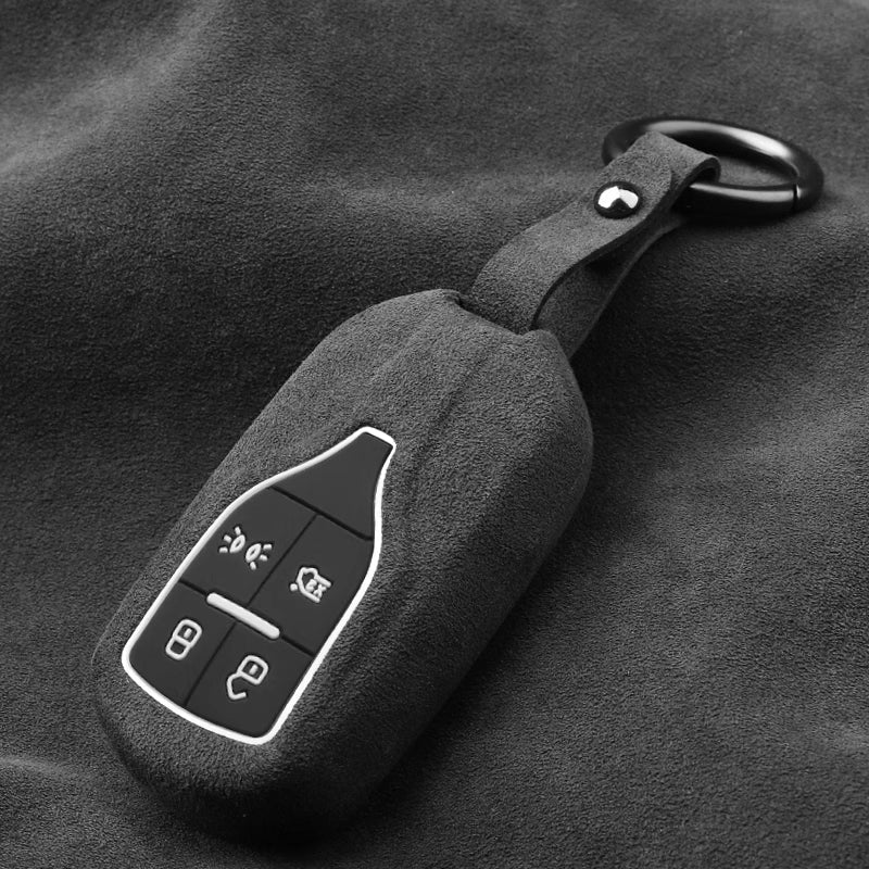 Luxury Suede Car Key Fob Case Cover for Maserati Levante, MC20, Ghibli, Quattroporte 2014-2022 – Skin-Friendly, Durable & Stain-Resistant - Image 7