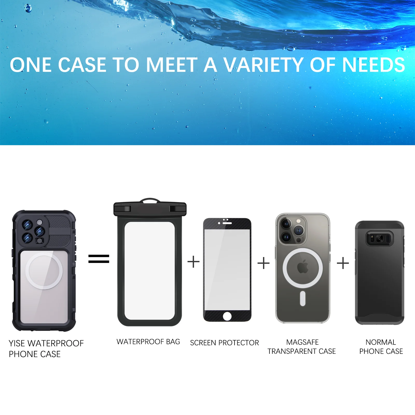 [M Series][Magsafe Compatible] Apple iPhone 16 / 16 Plus / 16 Pro / 16 Pro Max - Redpepper Metal Heavy Duty Waterproof Magnetic Silicone Phone Case With Lanyard - Image 9