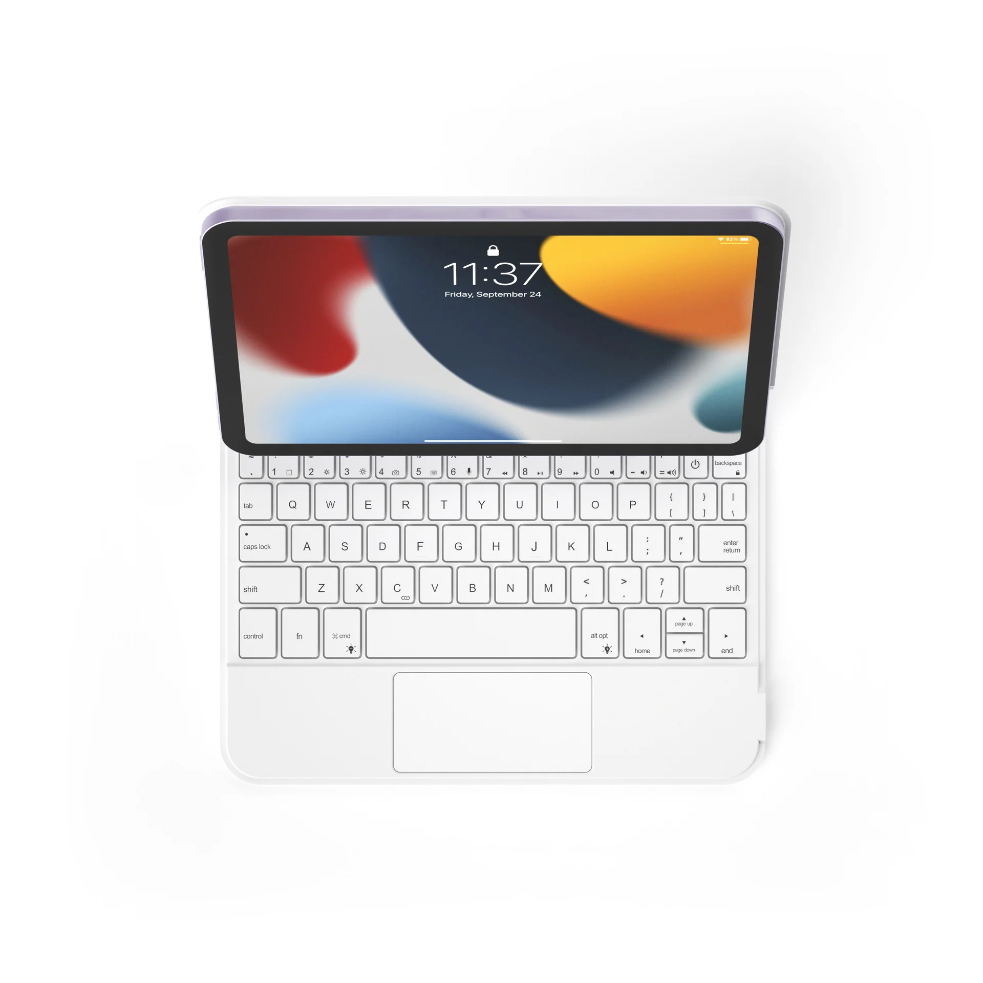 Apple iPad Mini 8.3'' 6/7th Gen (2021/2024) - Easy-Set Floating Cantilever Stand Precision Multi-Touch Trackpad Smart Wireless Keyboard Case With Backlit Keys - Image 7