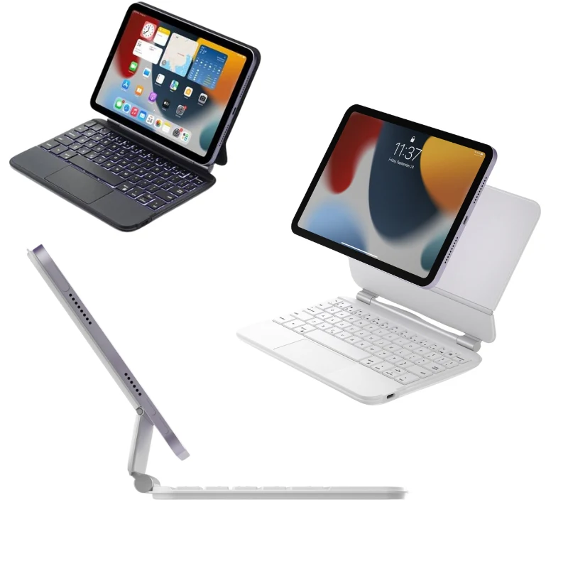 [Magic Keyboard] Apple iPad Mini 8.3'' 6/7th Gen (2021/2024) - Precision Multi-Touch Trackpad Magnetic Smart Wireless Keyboard Case With Backlit Keys - Image 3