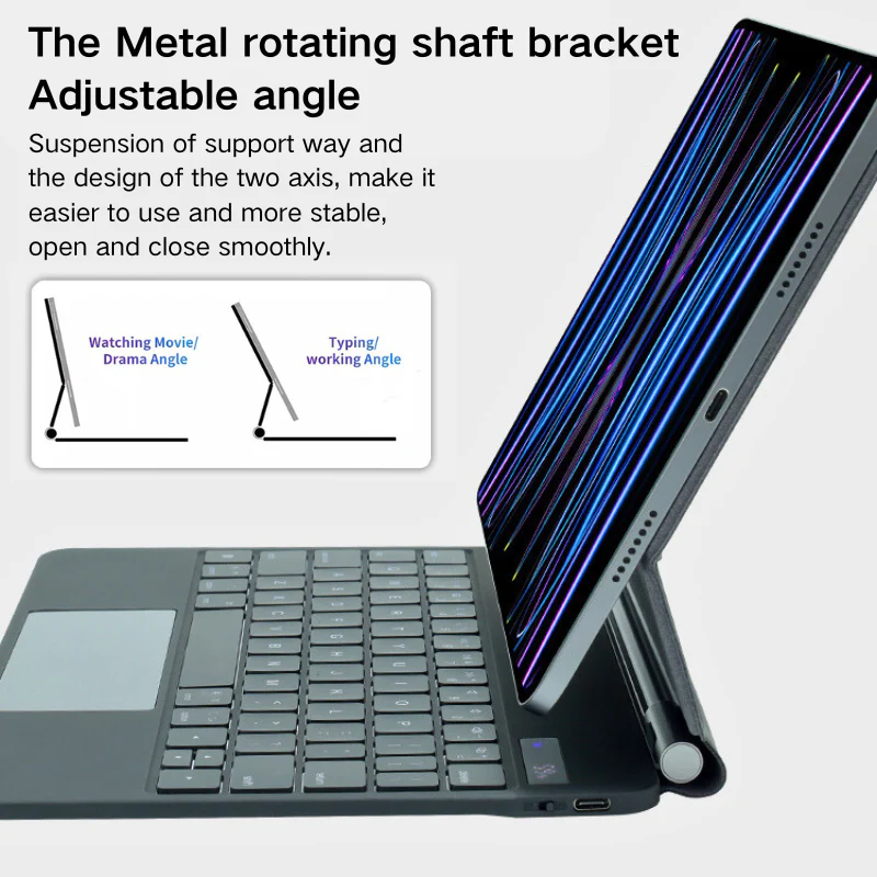 [Magic Keyboard] Apple iPad Pro 13-inch M4/M5 (2024/2025) - Precision Multi-Touch Trackpad Magnetic Smart Wireless Keyboard Case With Backlit - Image 8