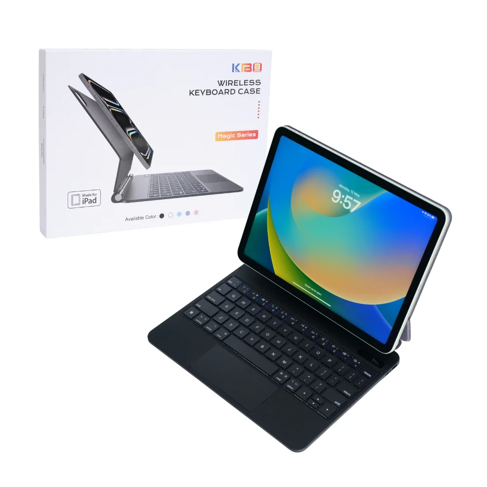 [Magic Keyboard] Apple iPad Pro 13-inch M4/M5 (2024/2025) - Precision Multi-Touch Trackpad Magnetic Smart Wireless Keyboard Case With Backlit - Image 2