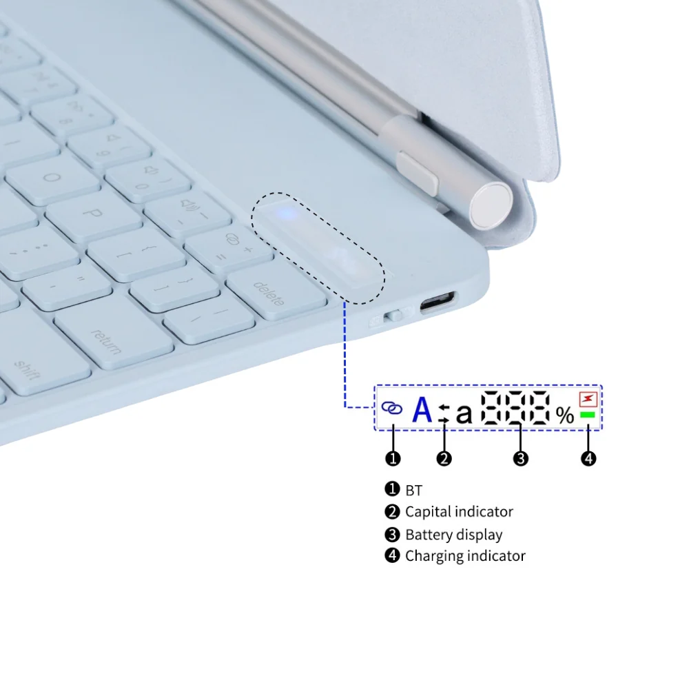 [Magic Keyboard] Apple iPad Pro 13-inch M4/M5 (2024/2025) - Precision Multi-Touch Trackpad Magnetic Smart Wireless Keyboard Case With Backlit - Image 56