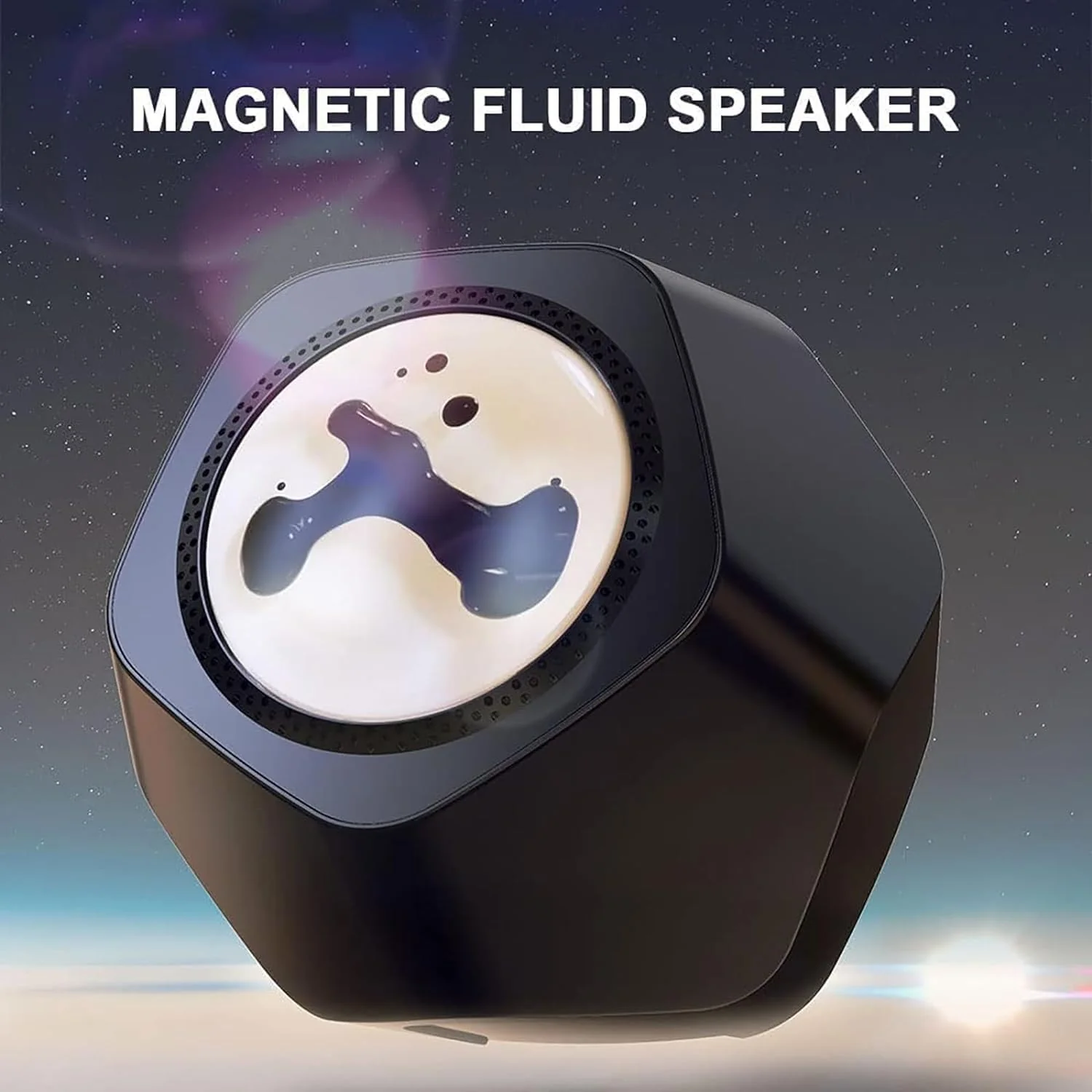 Magnetic Fluid Speaker, Dancing Ferrofluid Music Rhythm Lamp, 360° Surround Sound Touch Wireless Bluetooth Speaker, Shocked Bass Subwoofer Living Room Desktop - Image 5