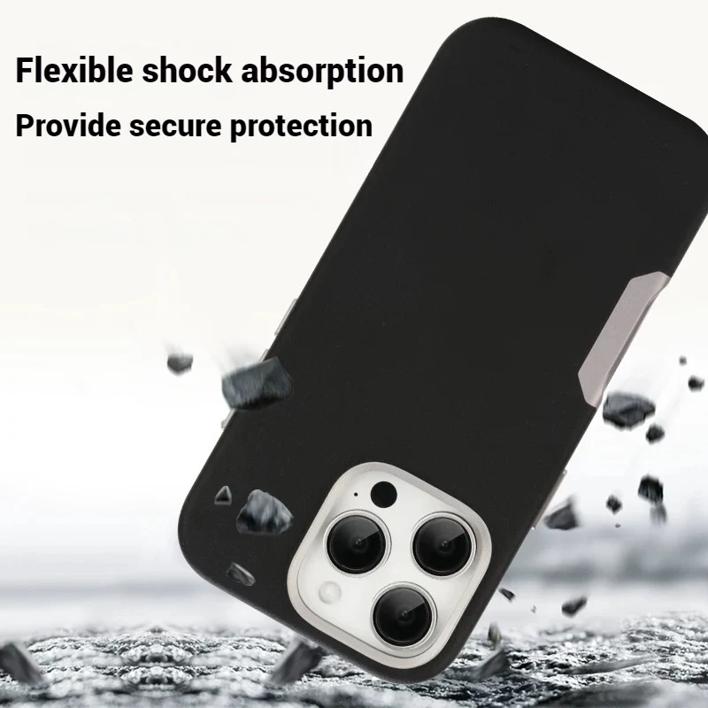 [Magsafe Compatible] Apple iPhone 16/Plus/Pro/Max - Metal Camera Button Leather Magnetic Shockproof Essentials Series Case - Image 6