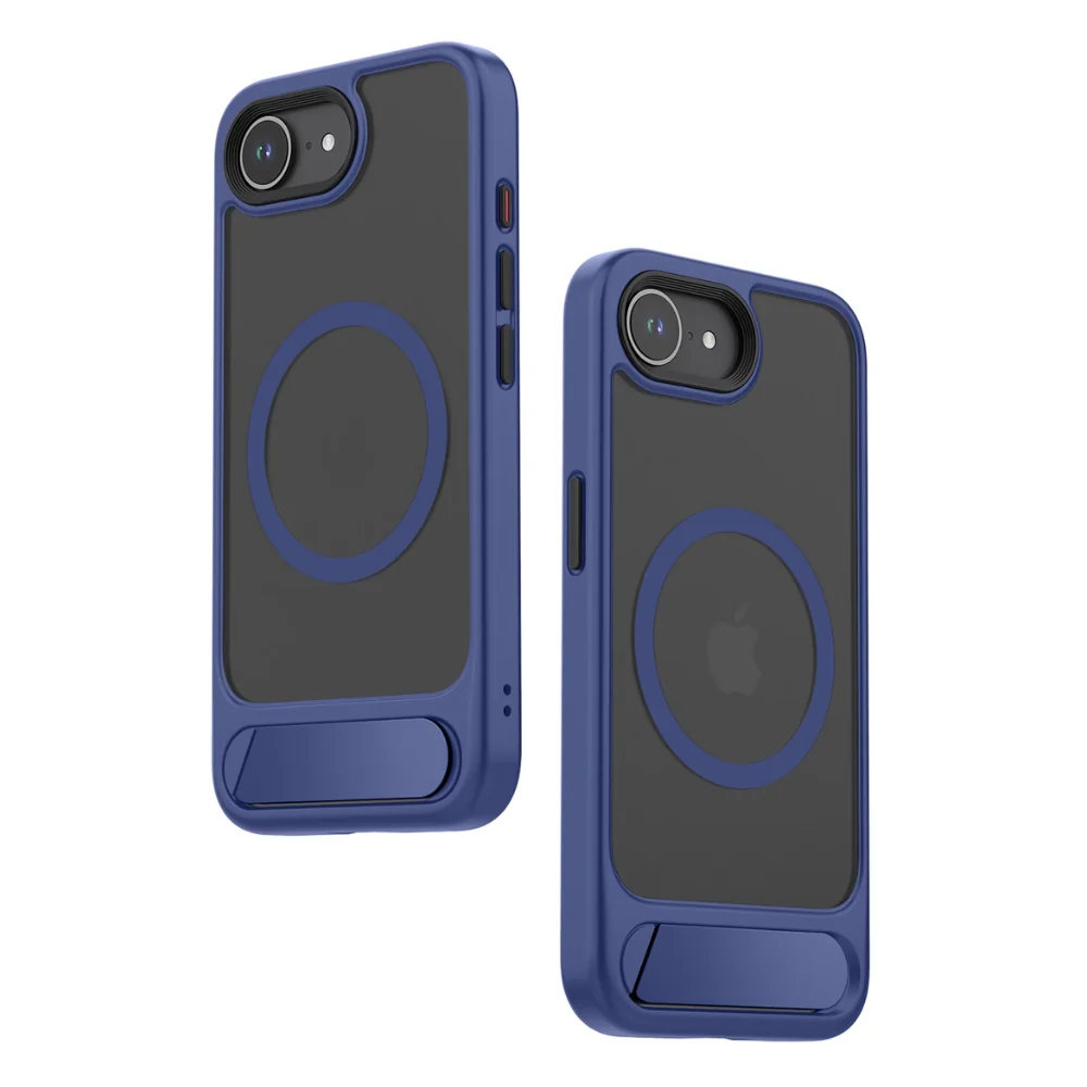 [Magsafe Compatible] Apple iPhone 16e & 17e - Semi-Transparent Shockproof Essentials Series Case With Stand - Image 3