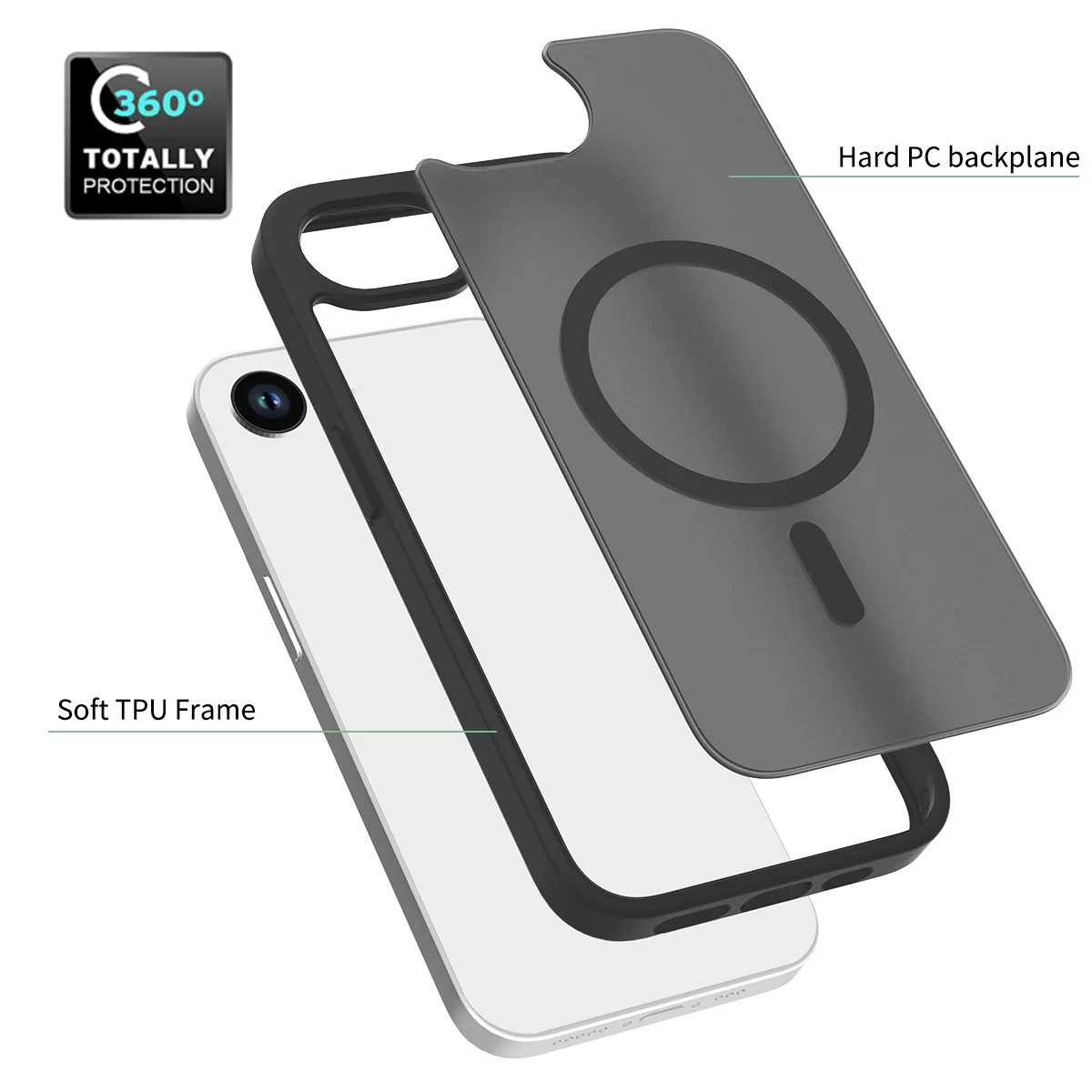 [Magsafe Compatible] Apple iPhone 16e Skin-friendly Shockproof TPU Silicone Case - Image 2
