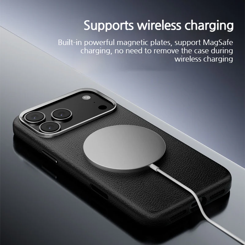 [Magsafe Compatible] Apple iPhone 17/Air/Pro/Max - Essentials Leather Shockproof Case - Image 5