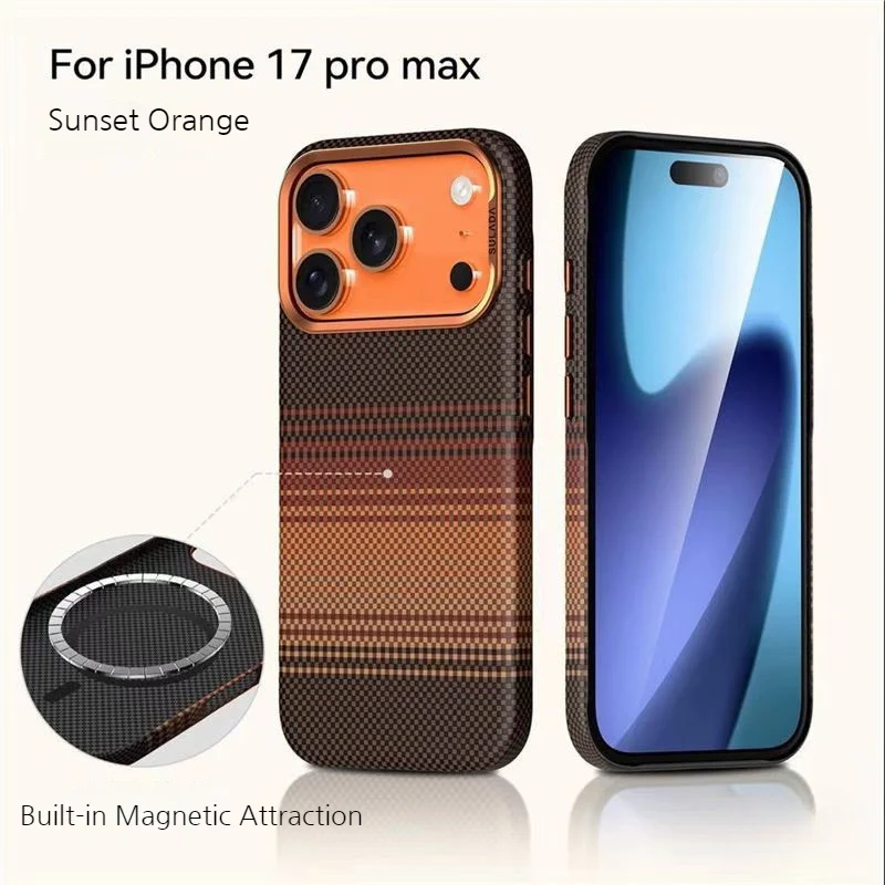 [Magsafe Compatible] Apple iPhone 17/Air/Pro/Pro Max Business Shockproof Striped Phone Case - Image 9