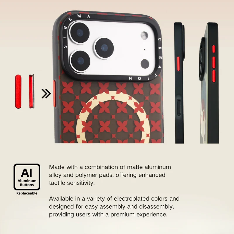 [Magsafe Compatible] Apple iPhone 17 Pro/Max - SIGEMACreation Stylish Heat-Dissipating Shockproof Case - Image 3