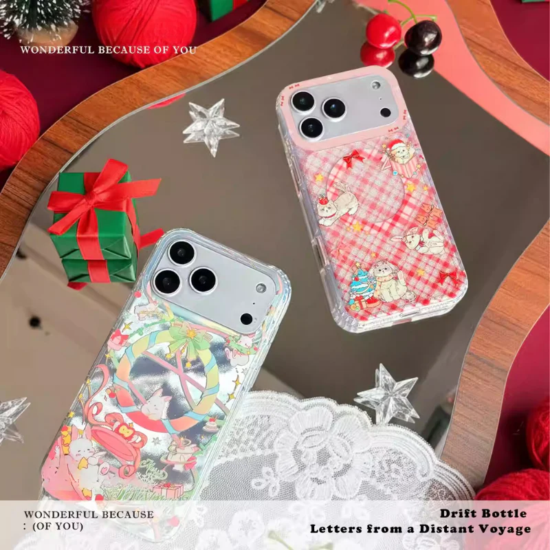 [Magsafe Compatible] Apple iPhone 17/Pro/Pro Max - Christmas Double-Layer Matte Shockproof Case - Image 2