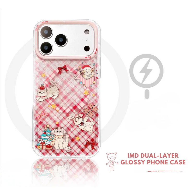 [Magsafe Compatible] Apple iPhone 17/Pro/Pro Max - Christmas Double-Layer Matte Shockproof Case - Image 5