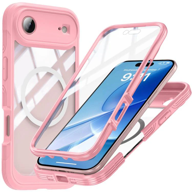 [Magsafe Compatible][Built-in Glass Screen Protector] Apple iPhone 17/Air/Pro/Pro Max - Transparent Full Covered Shockproof Lifeproof Series Case - Image 13