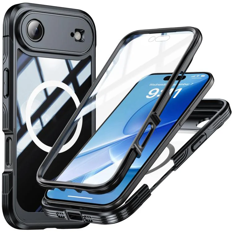 [Magsafe Compatible][Built-in Glass Screen Protector] Apple iPhone 17/Air/Pro/Pro Max - Transparent Full Covered Shockproof Lifeproof Series Case - Image 14