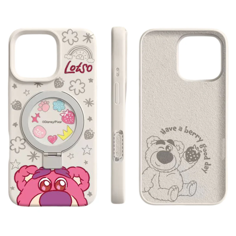 [Magsafe Compatible][Built-in Stand] Apple iPhone 16/Pro/Plus/Pro Max Cartoon Liquid Silicone Anti-drop Dirt-resistant Essentials Series Case - Image 10