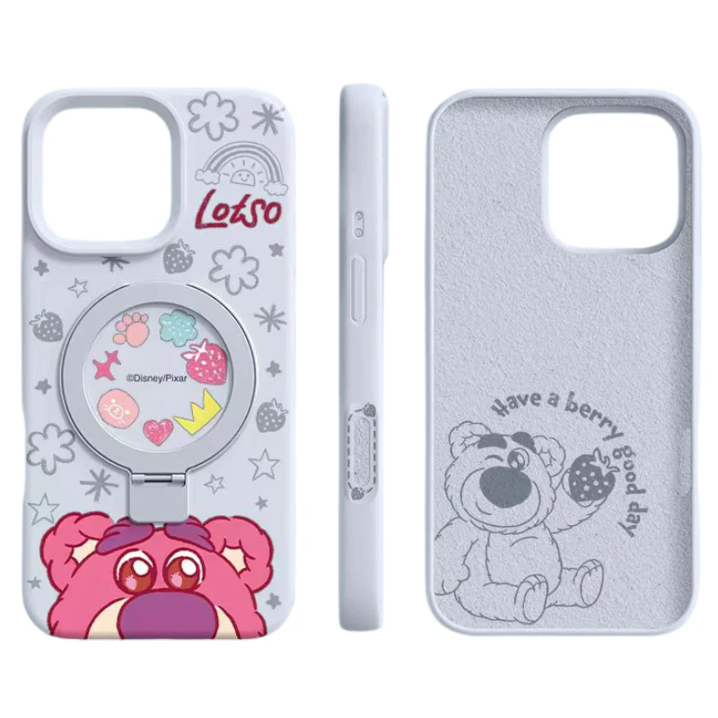 [Magsafe Compatible][Built-in Stand] Apple iPhone 16/Pro/Plus/Pro Max Cartoon Liquid Silicone Anti-drop Dirt-resistant Essentials Series Case - Image 11
