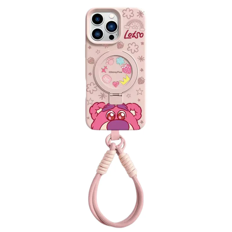 [Magsafe Compatible][Built-in Stand] Apple iPhone 16/Pro/Plus/Pro Max Cartoon Liquid Silicone Anti-drop Dirt-resistant Essentials Series Case - Image 8