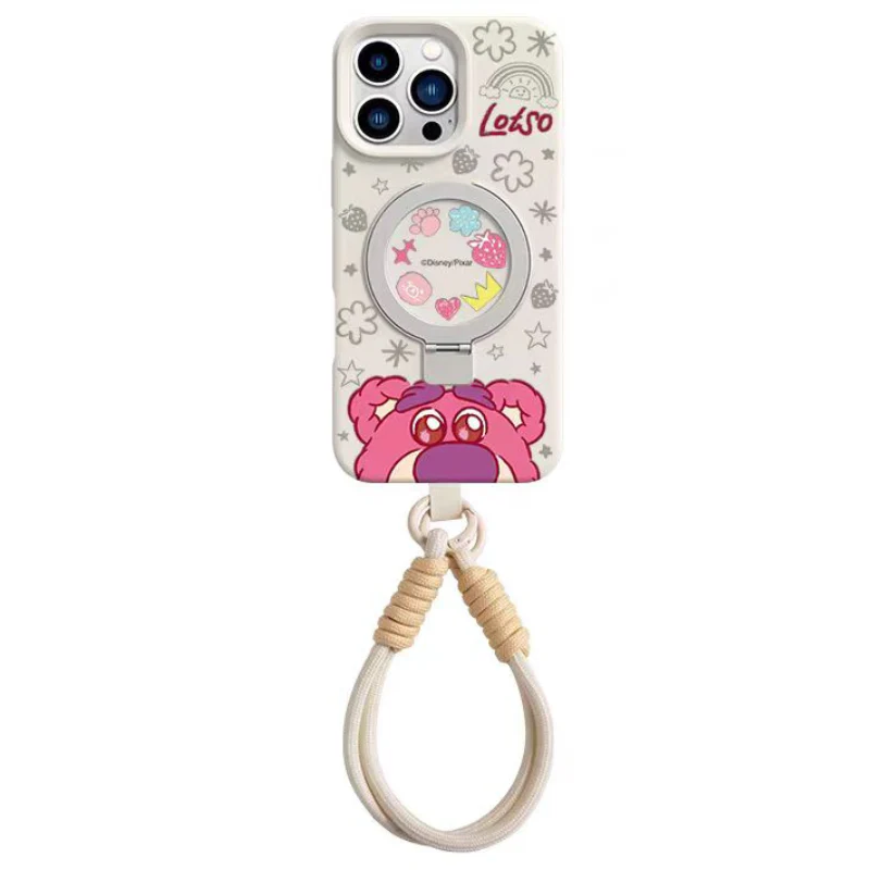 [Magsafe Compatible][Built-in Stand] Apple iPhone 16/Pro/Plus/Pro Max Cartoon Liquid Silicone Anti-drop Dirt-resistant Essentials Series Case - Image 9
