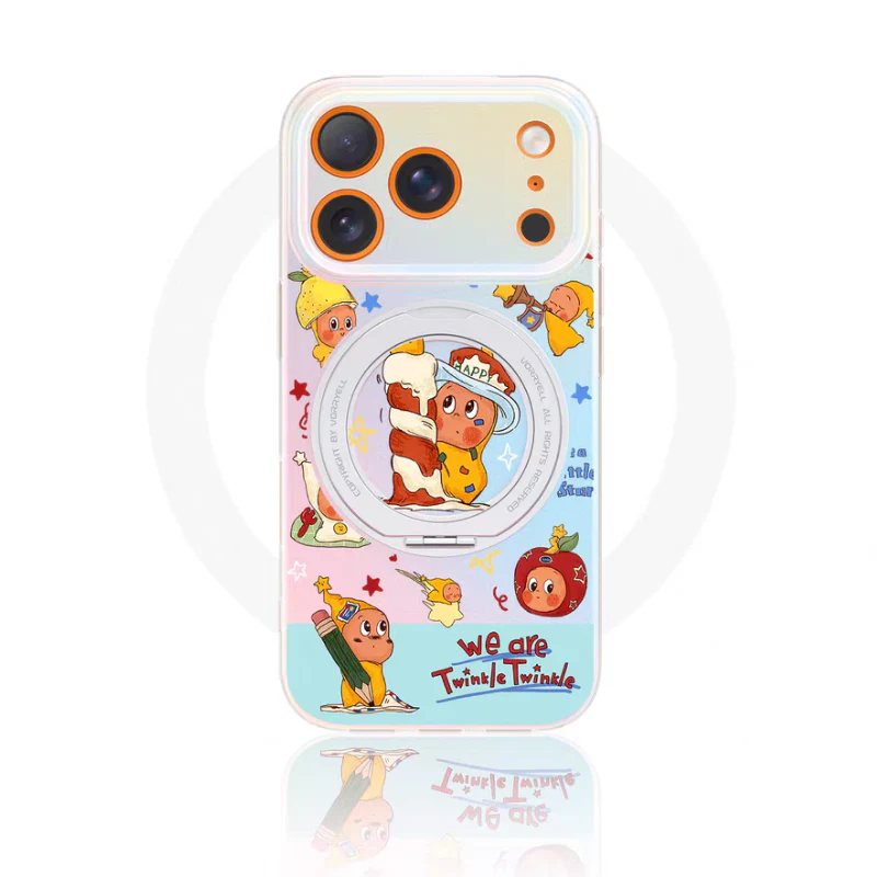 [Magsafe Compatible][Built-in Stand] Apple iPhone 15/Pro/Pro Max/Plus - Cartoon Cute Shockpoof Case - Image 11