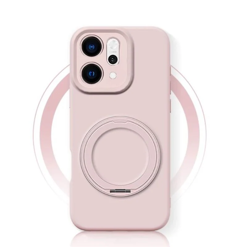 [Magsafe Compatible][Built-in Stand] OPPO Reno14 & Pro - 360° Rotating Kickstand Liquid Silicone Case - Image 12