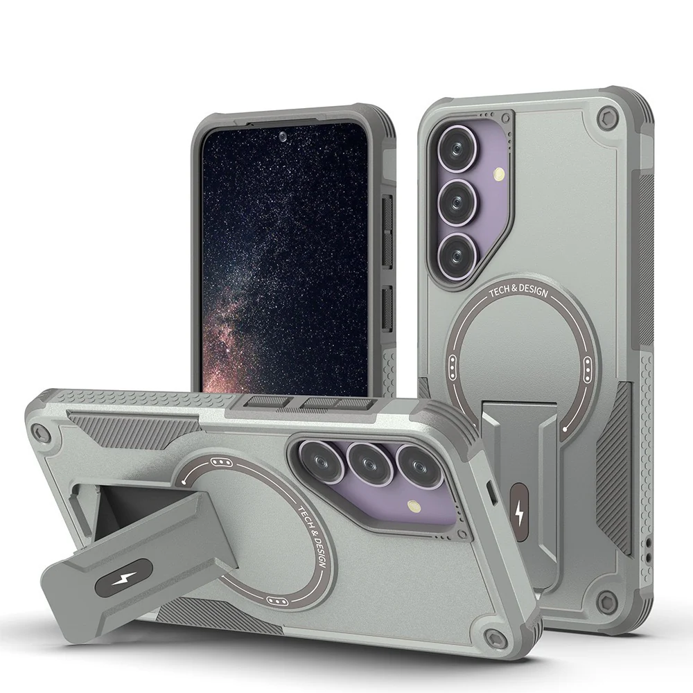 [Magsafe Compatible][Built-in Stand] Samsung Galaxy A17 (A176) Military-grade shockproof Heavy Duty Series Case - Image 4