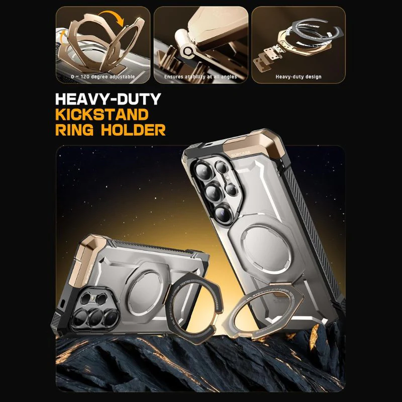 [Magsafe Compatible][Built-in Stand] Samsung Galaxy S25 Ultra - SUPCASE Shield Shockproof Rugged Heavy Duty Case - Image 2