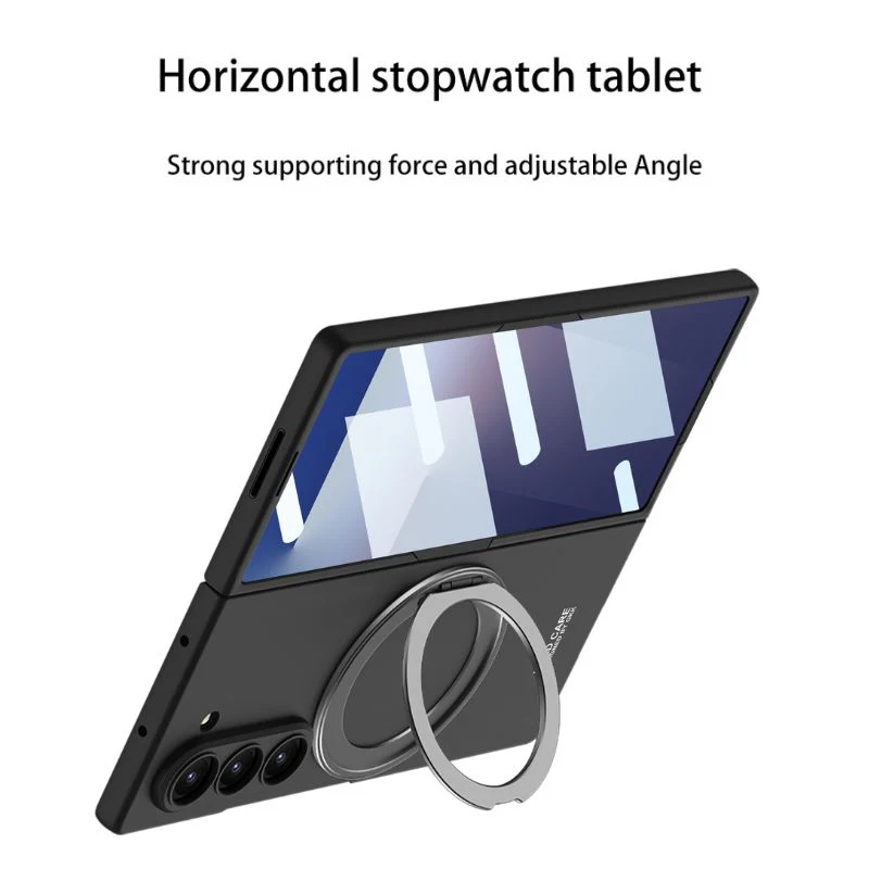 [Magsafe Compatible][Built-in Stand & Screen Film] Samsung Galaxy Z Fold7 - PC Hard Shell Ultra-Thin 360° Rotating Magnetic Stand Case - Image 8