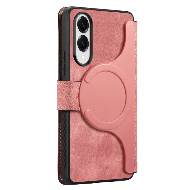 [Magsafe Compatible][Detachable] Samsung Galaxy S25 Edge (SM-S937) - Leather Flip Shockproof Wallet Series Case With Card Slot - Image 11